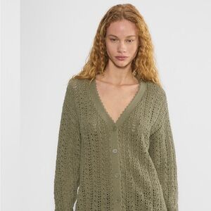 Aritzia Olive Women's Knit Cardigan